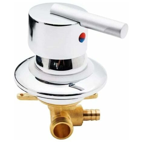 SJQKA Mélangeur de Salle de Douche Vanne de Mélange d'eau Chaude et Froide Mélangeur G1/2" Mitigeur Cabine de Douche Mélangeur