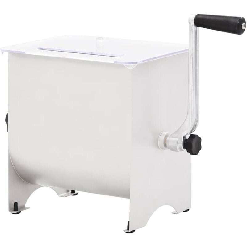 Vidaxl - Mélangeur de viande manuel avec couvercle Argenté Inox