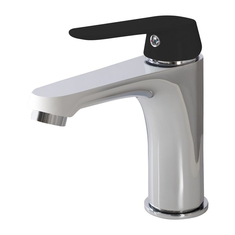 Mélangeur d'évier Chrome et noir avec Monocommande mod. Dream