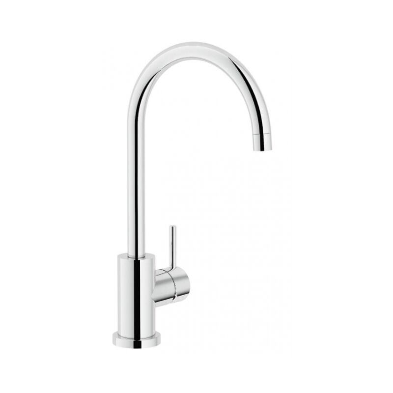 Nobili - Mélangeur d'évier avec tube tournant en laiton chromé Live