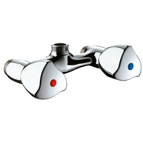 Mélangeur douche mural entraxe 80 Delabie M15x21 chromé