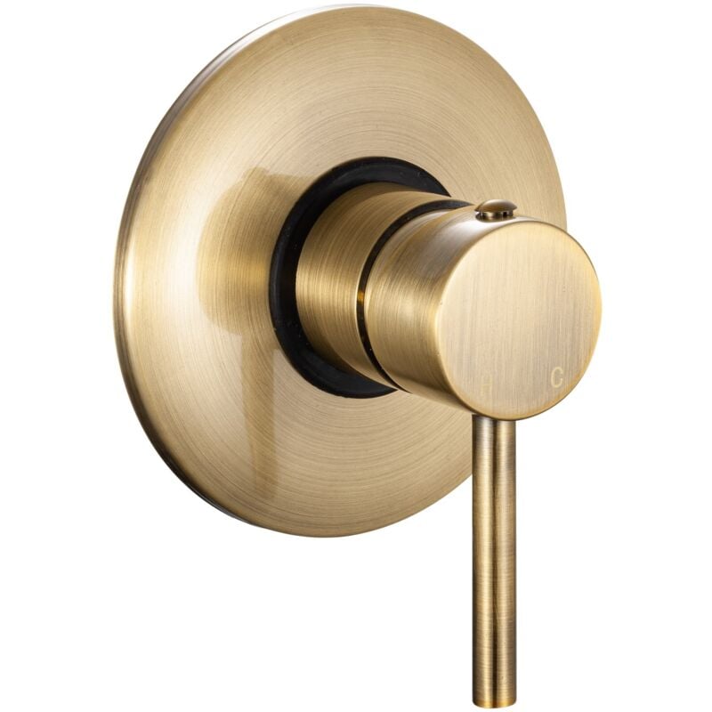 Mélangeur encastré à deux voies Laiton antique avec Monocommande mod. mm