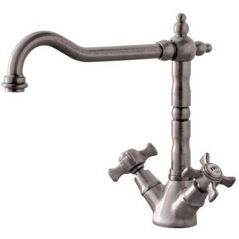 Mélangeur Evier Chambord Retro Bec Potence Mobile Metal Brossé - CRISTINA ONDYNA CH13077