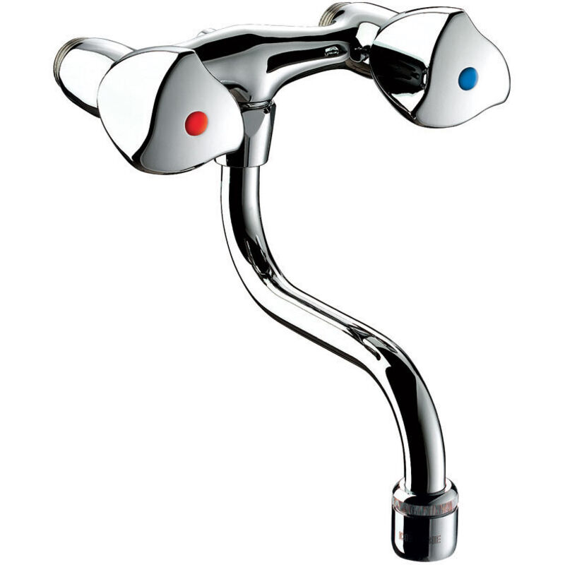 Mélangeur évier mural - Entraxe 110mm - M - 15x21 CHR