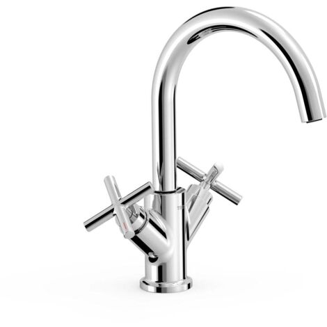 Mélangeur haut pour lavaboAvec volants Chrome - TRES 28320301
