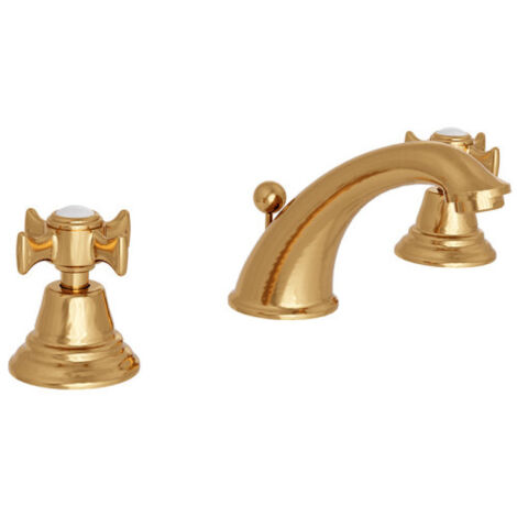 Mélangeur Lavabo 3 Trous Bec Coulé Chambord Doré Pvd - CRISTINA ONDYNA CH11356P