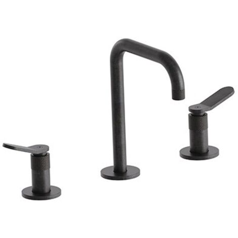 Mélangeur lavabo 3 trous Chromé Noir Brossé EAST SIDE - CRISTINA ONDYNA ES20575
