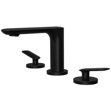 Melangeur Lavabo 3 Trous Foil Blackmat - CRISTINA ONDYNA FL20513