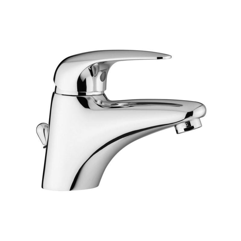 Mélangeur lavabo avec vidange automatique 1'1/4G Paffoni Duemila série DU075CR Chromé - Laiton