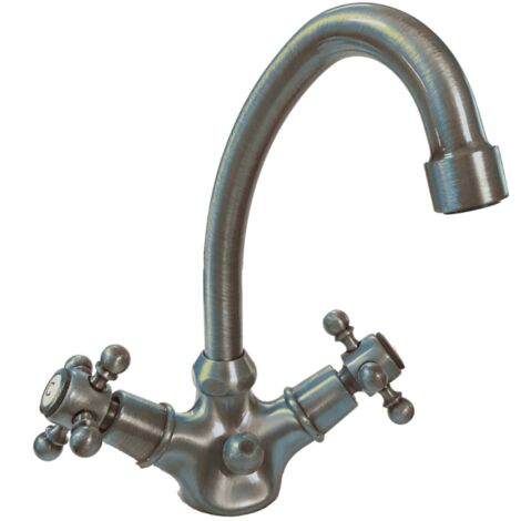 Mélangeur lavabo bec bas mobile PAINI Tiffany Gris Acier