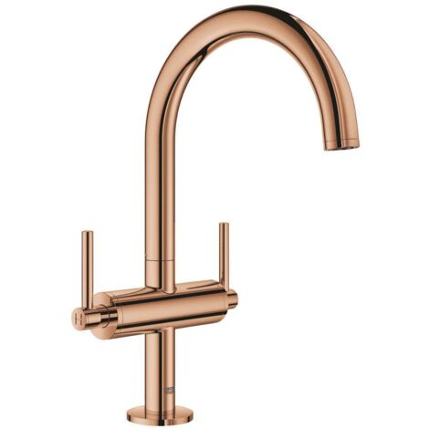 Mélangeur lavabo Grohe Atrio monotrou, taille L, avec poignée,