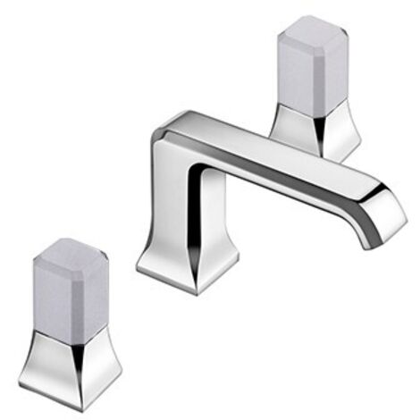 MELANGEUR LAVABO ITALY 3 TROUS POIGNEE CALACATTA AVEC VIDAGE UP&DOWN - CRISTINA ONDYNA IT20551CC