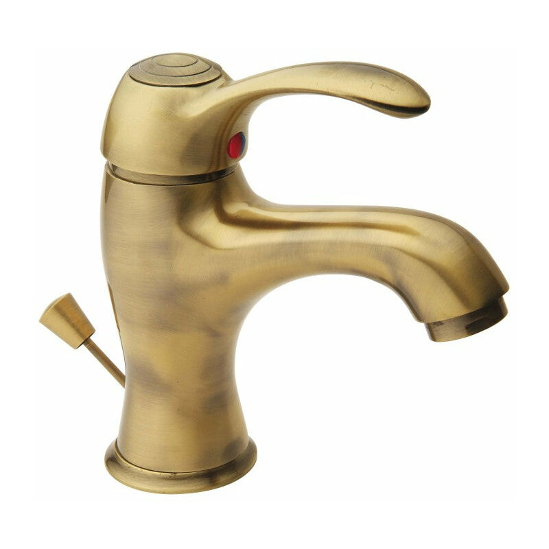 Mélangeur lavabo laiton bronzé