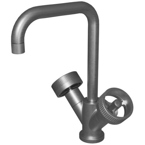 Melangeur Lavabo Monotrou Regular Metal Brosse - CRISTINA ONDYNA RT22677