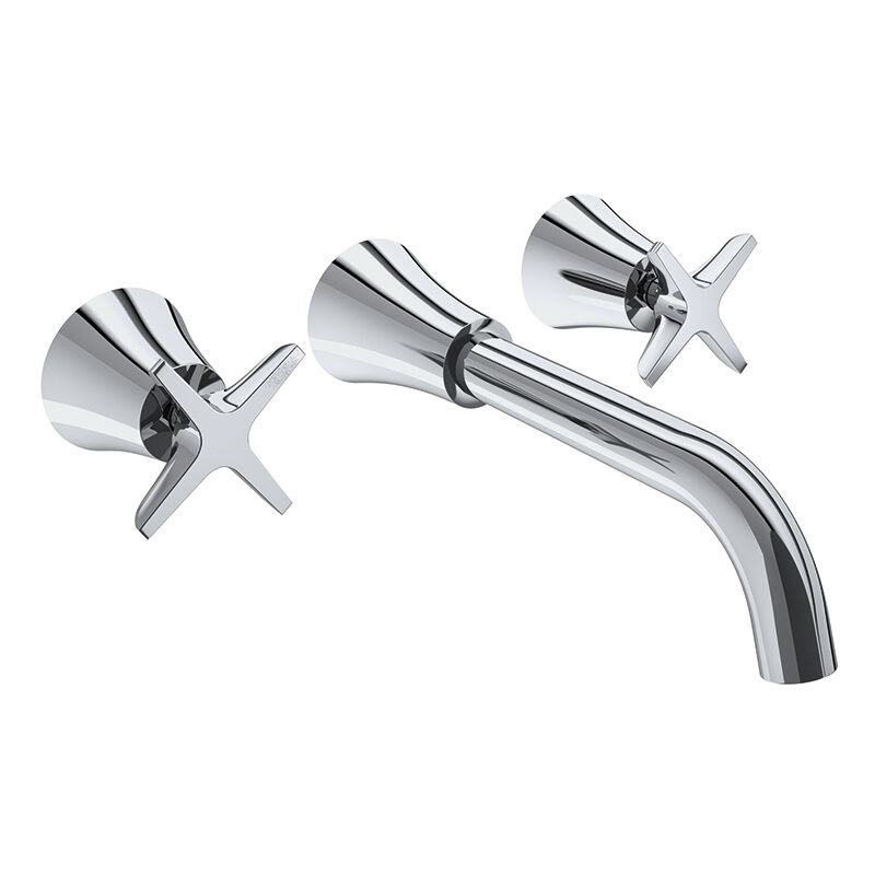 Ramon Soler - Mélangeur Lavabo mural à encastrer adagio Chromé - 912001