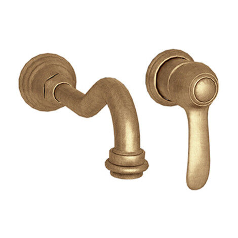 Mélangeur lavabo museo mural 2 trous encastre vieux bronze mat - CRISTINA ONDYNA MU11493