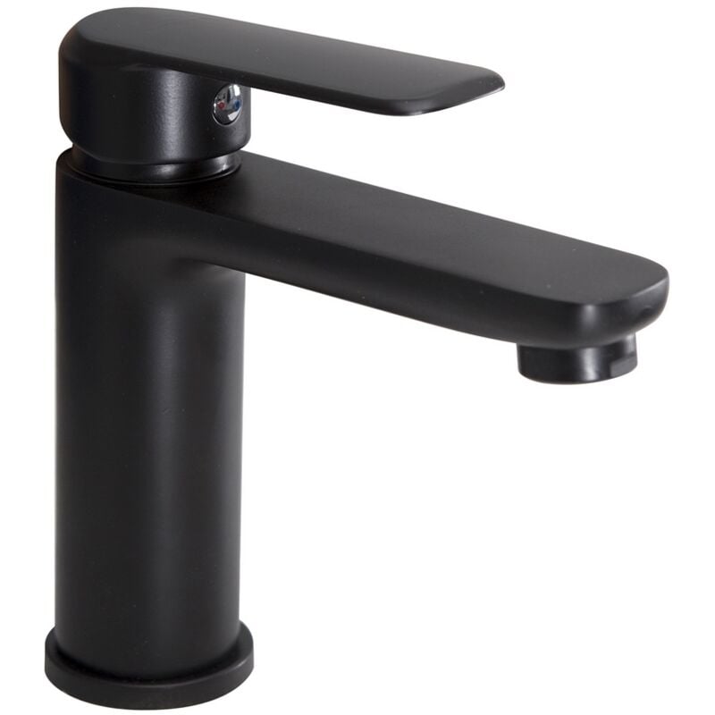 Sphera - Mélangeur lavabo Noir mat avec Levier monocommande mod. Alma