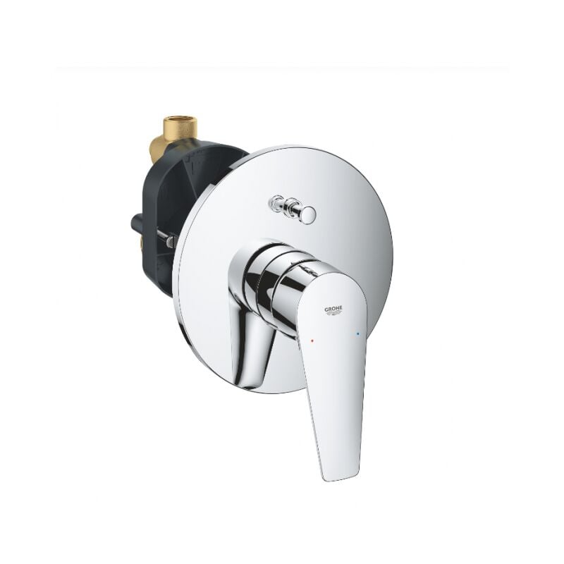 Mélangeur monocommande pour baignoire-douche en laiton chromé Grohe BauEdge