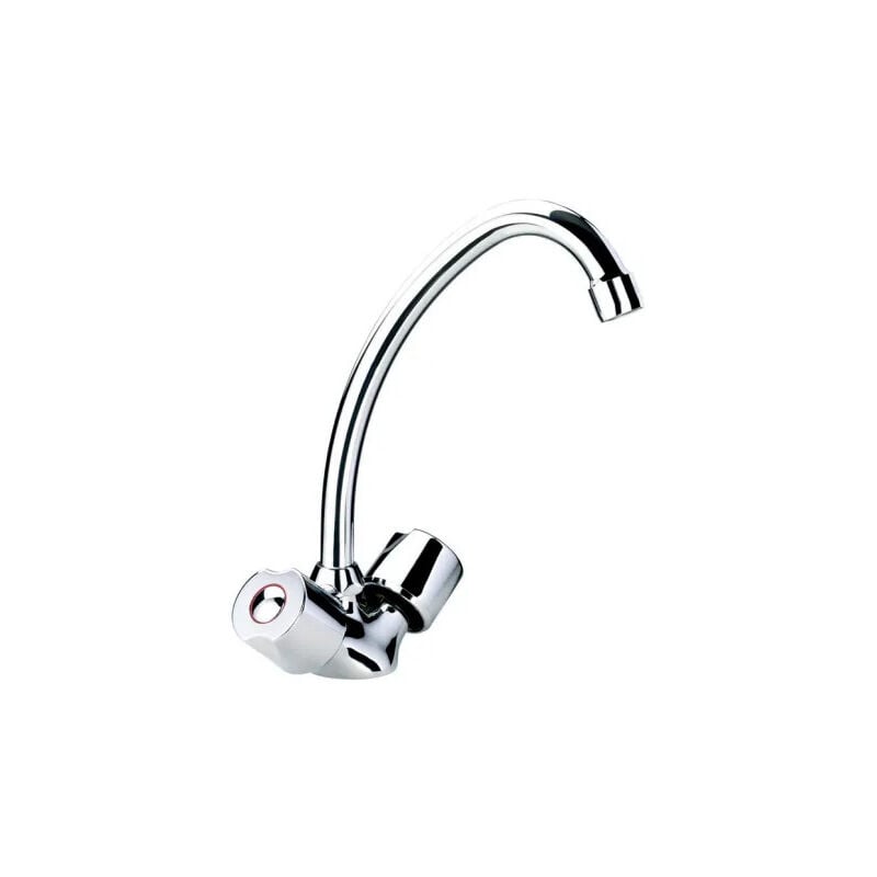 Kramer - Mélangeur monotrou d'évier à têtes céramique.