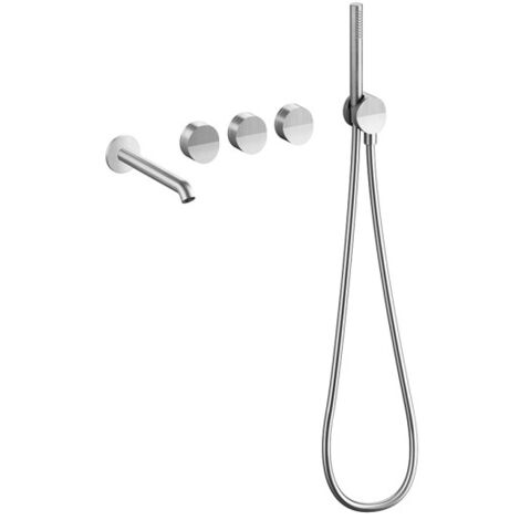 Mélangeur mural bain douche 5 trous Inox Piega - CRISTINA ONDYNA PA16528