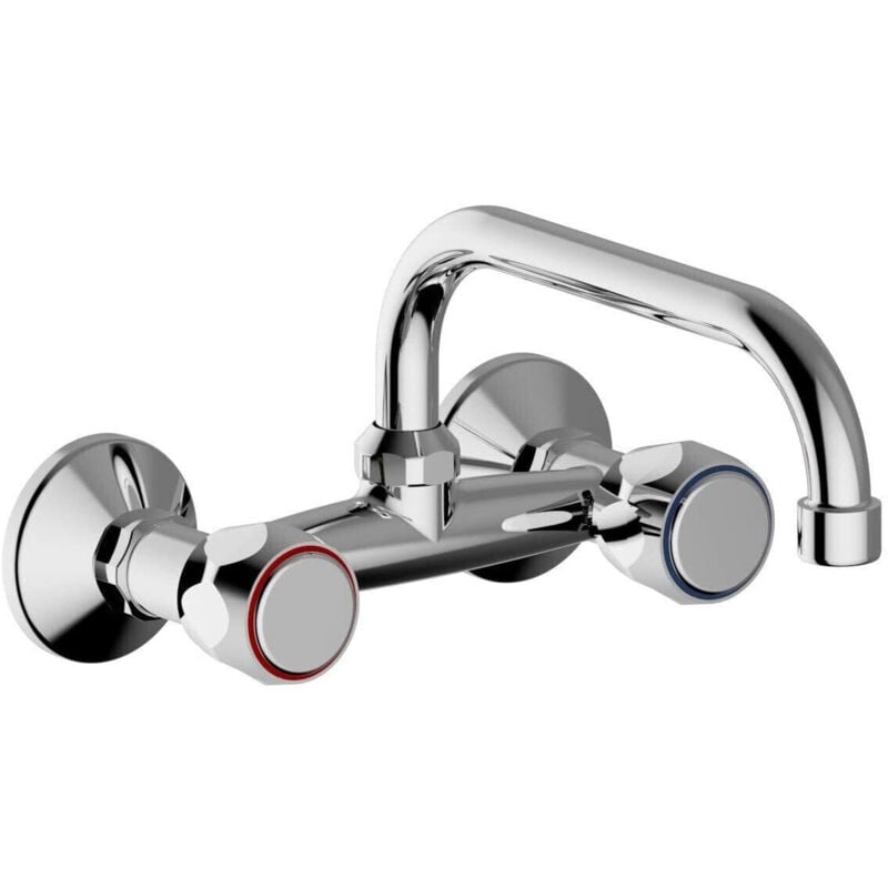 Mélangeur mural en laiton chromé robinet 18 cm robinet de type c bec