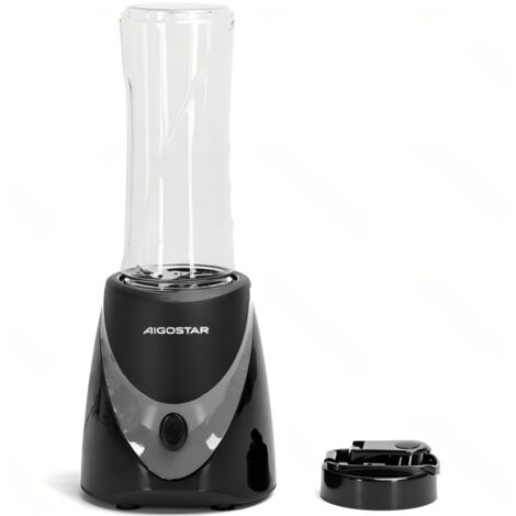 Mélangeur portable Aigostar 250W 0,5L, mélangeur de jus et smoothies avec gobelet de voyage, mini-blender pour la maison