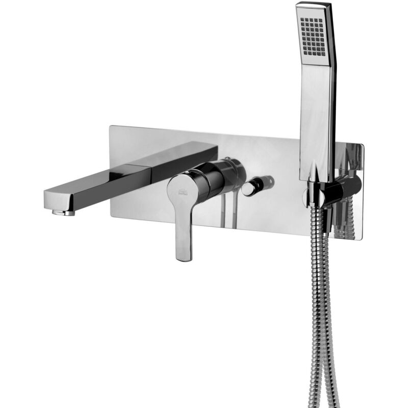 West series 2-outlet concealed bath mixer WS001CR Chromé - Laiton - Paffoni