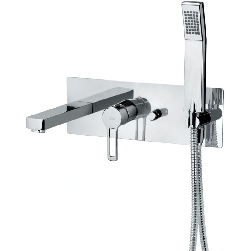 Mélangeur bain encastré 2 sorties série Ringo RIN001CR Chromé - Laiton - Paffoni