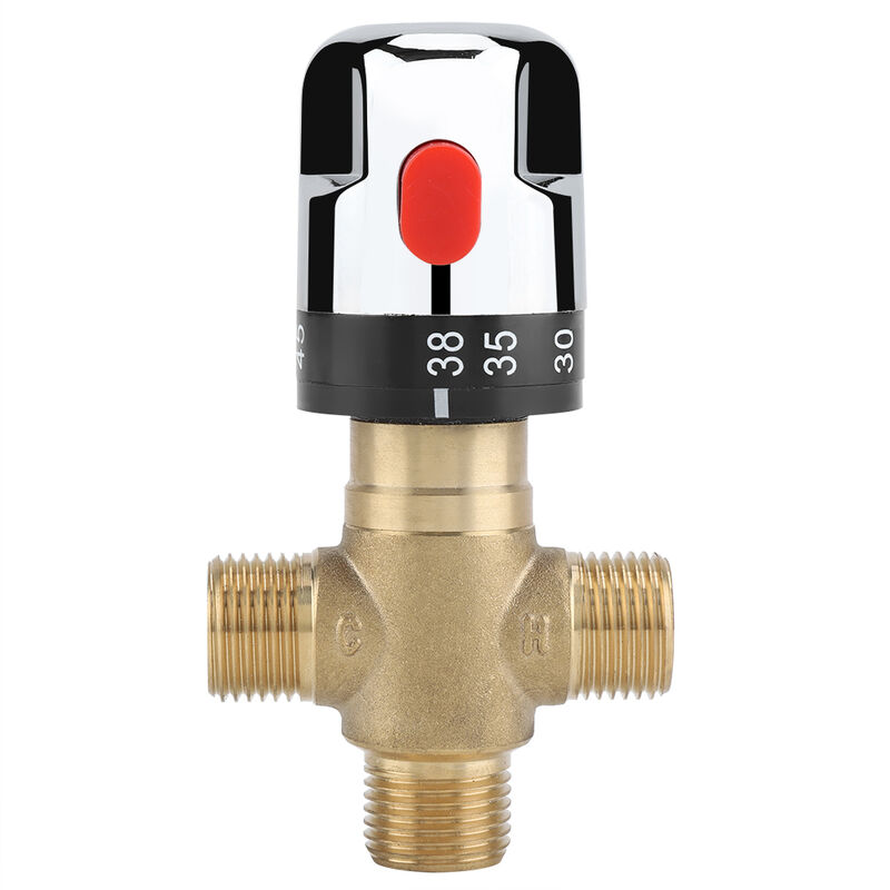 Mélangeur thermostatique en laiton, tuyau de température de l'eau, contrle du Thermostat du bassin - Eosnow