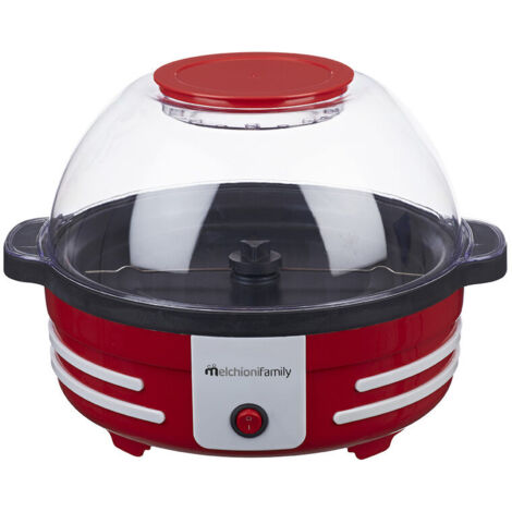Melchioni 118370002 macchina per popcorn Rosso, Trasparente, Bianco 850 W