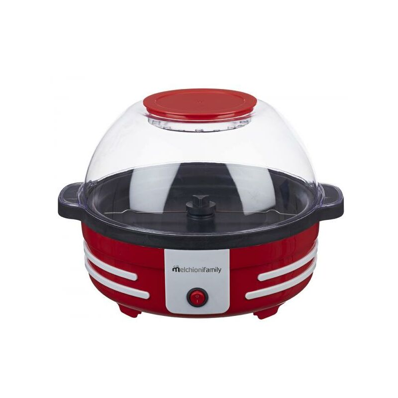 118370002 macchina per popcorn Rosso, Trasparente, Bianco 850 w - Melchioni