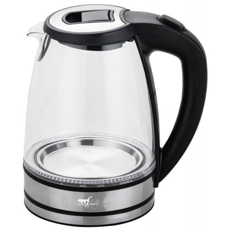 Melchioni MR Boil tetera eléctrica 1,7 L 2200 W Negro, Transparente