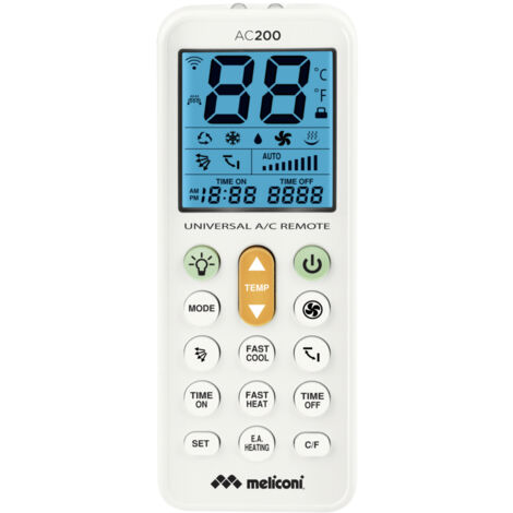 Meliconi AC200 mando a distancia Aire Acondicionado Botones