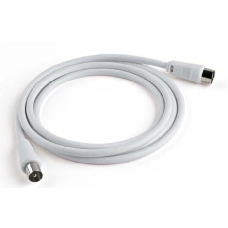 Meliconi ANT2M Cavo Coassiale 2 m 9.5 mm per Antenna Bianco