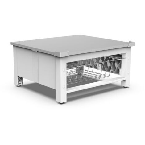 Meliconi Base Space Basket Base di Rialzo con Cestello per Lavatrice Kit di Sovrapposizione 1 pz Bianco