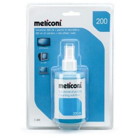 Meliconi C200 Foam LCD/LED/Plasma, LCD/TFT/Plasma Kit de nettoyage d'équipement électronique 200 ml