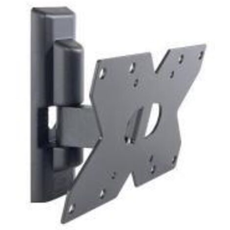 Meliconi CME ETR120, Soporte de TV para pared, Soporte de TV Inclinable, Soporte de TV Plano de 14" a 32", VESA 75-100-200x100, Capacidad de carga 20 Kg, Made in Italy, Negro