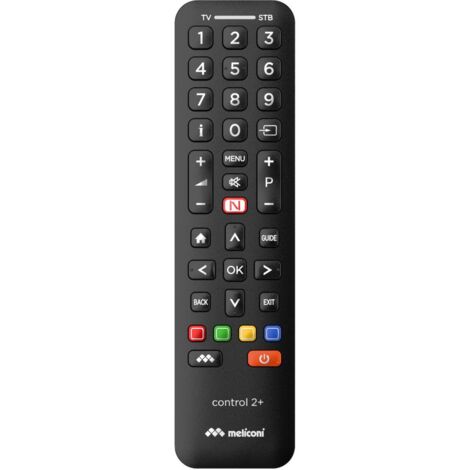 Meliconi Control 2+ Telecomando IR Wireless TV Set-top box TV Pulsanti