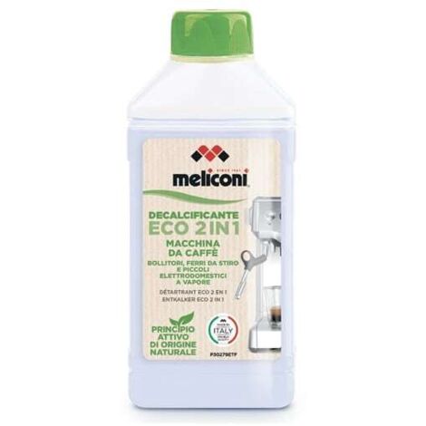 Meliconi - descalcificador ecológico para cafetera 2 en 1 - 656163 - 8006023326815