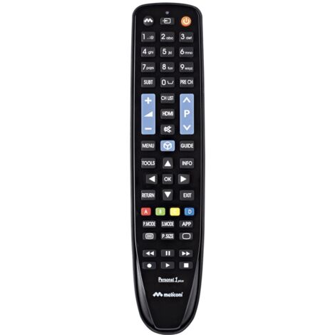Meliconi Gumbody Personal 1 Plus Telecomando IR Wireless TV Nero