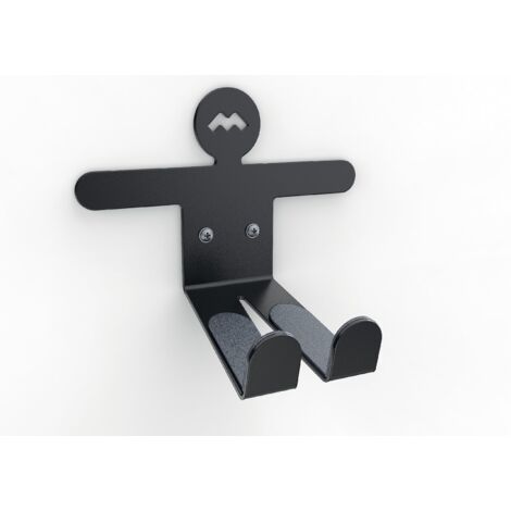 Meliconi MyBike Supporto Universale per Pedale da Parete, Supporto Portabici da Muro da Esterno e Interno, Supporto Premontato in Acciaio, 2 Adesivi Salvamuro Inclusi, Portata 30 Kg, Made in Italy