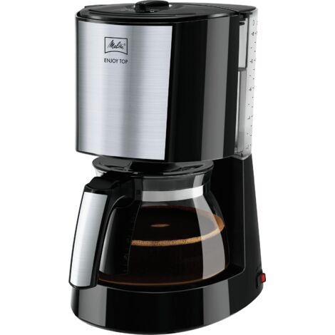 MELITTA 1017-04 Libera Installazione Macchina da caffè con Filtro 10tazze Nero, Acciaio Inossidabile