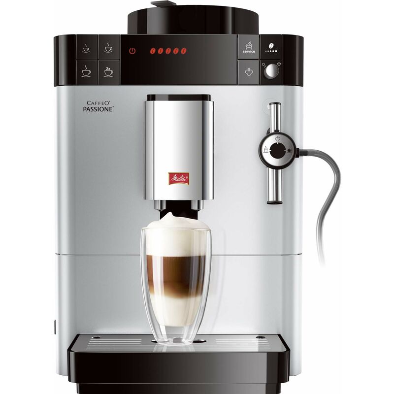 Image of Melitta Caffeo Passione freestanding Fully-auto Espresso machine 1.2L Silver - coffee makers (Freestanding, Espresso machine, Silver, LCD, 1.2 L,