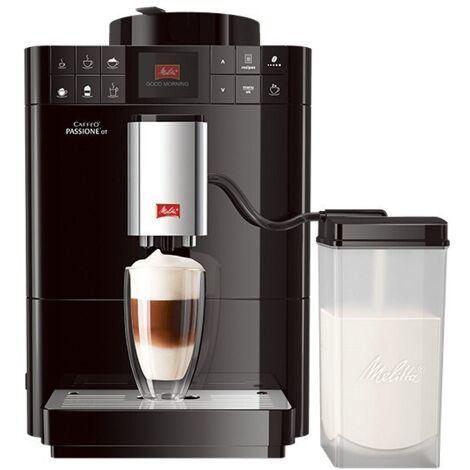 Melitta Caffeo Passione OT - Freistehend - Kaffeebohnen - Vollautomatisch - Americano - Cafe crema - Cappuccino - Espresso - Latte macchiato - Lungo - Ristretto - Schwarz - Knöpfe (F53/1-102)