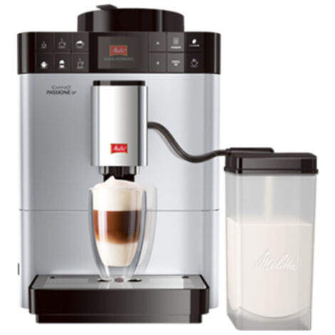 Melitta Caffeo Passione OT - Freistehend - Kaffeebohnen - Vollautomatisch - Americano - Cafe crema - Cappuccino - Espresso - Latte macchiato - Lungo - Ristretto - Silber - Knöpfe (F53/1-101)
