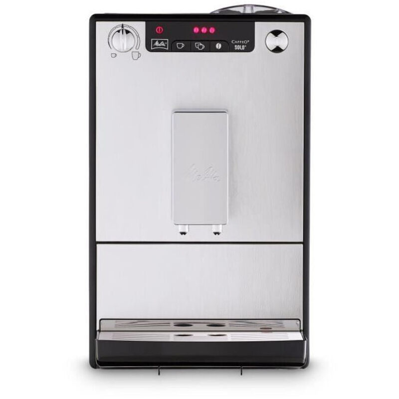 MELITTA E950-103 Máquina de café espresso automática con molinillo Caffeo Solo - Plata