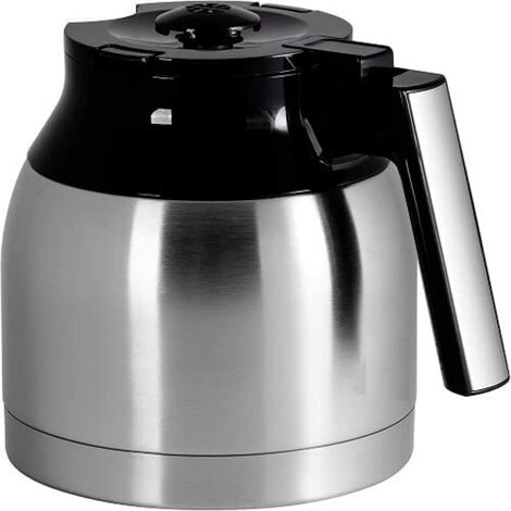 Melitta Caraffa di ricambio Look IV Therm, capacità 1 litro, per macchine da caffè LOOK IV Therm, nero/acciaio inossidabile
