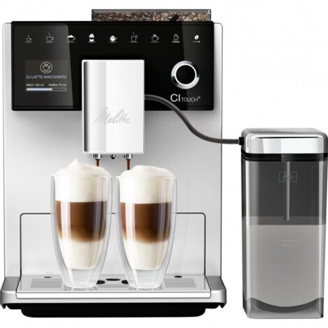 Melitta CI Touch Silver F630-11: Kaffeevollautomat mit Mahlwerk, 1,8l