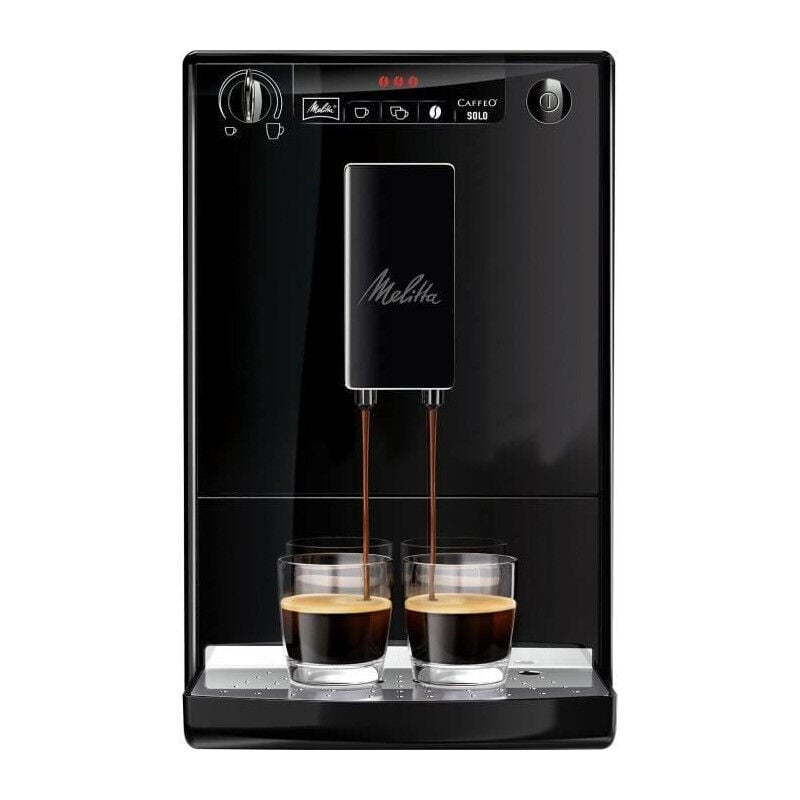 E950-222 Machine expresso automatique avec broyeur Caffeo Solo - Noir Pur - Melitta