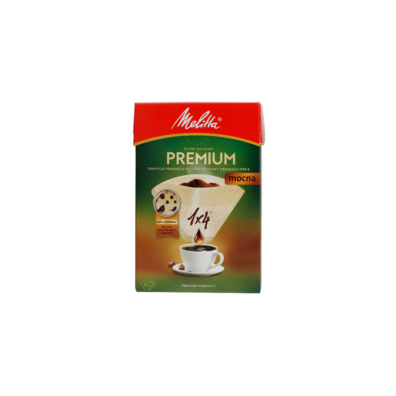 Image of Melitta - Filtri caffè in carta 1x4 - Premium - 80 pezzi